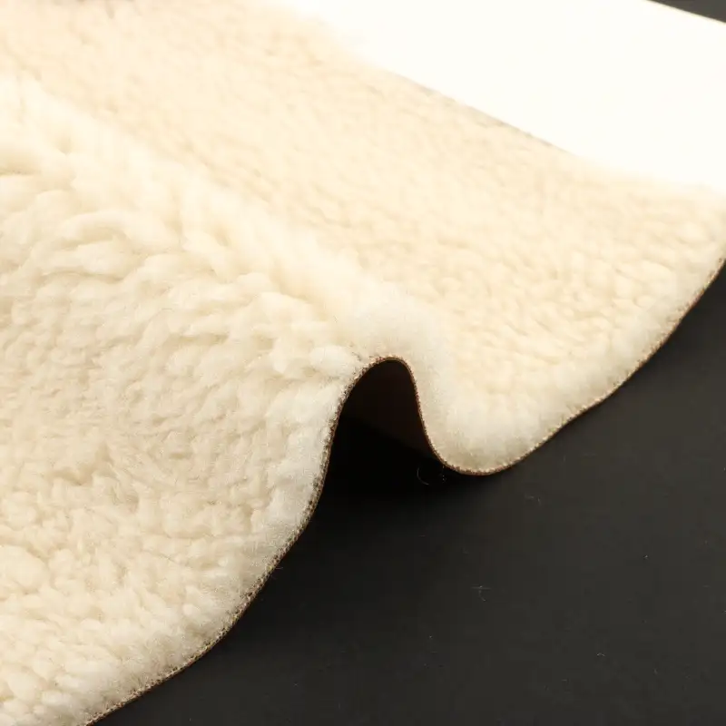 China Fabric for Jackets,Overcoat Sherpa Knit Fabric Polyester cream color buy from China wholesaler bulk order at wholesale price free worldwide shipping Alibaba