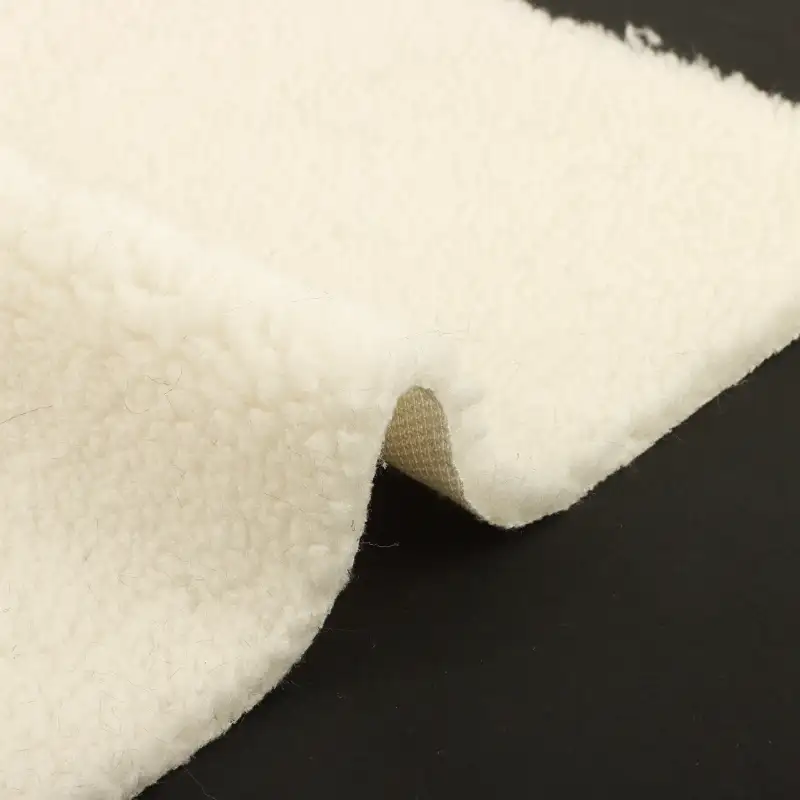 China Fabric for Jackets,Overcoat Sherpa Knit Fabric Polyester white color buy from China wholesaler bulk order at wholesale price free worldwide shipping Alibaba