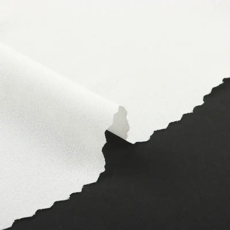 China Fabric for Blouse,Skirt Polyester chiffon Synthetic Woven Fabric Polyester white color buy from China wholesaler bulk order at wholesale price free worldwide shipping Alibaba