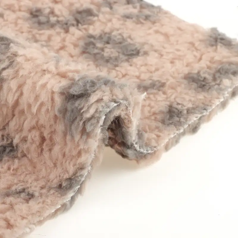 China Fabric for Overcoat,Loungewear Double-side fleece Knit Fabric Polyester printing color buy from China wholesaler bulk order at wholesale price free worldwide shipping Alibaba