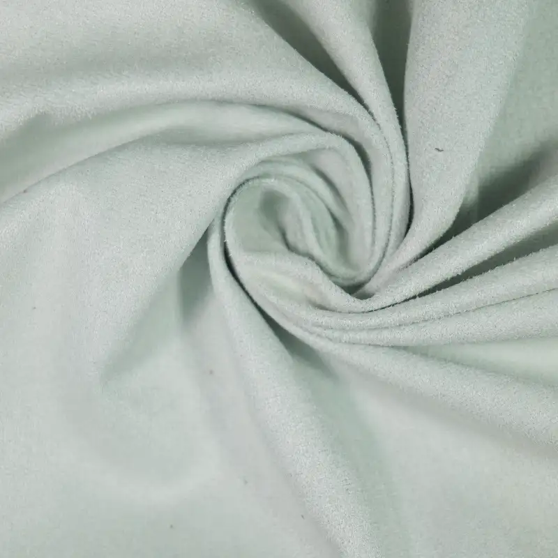 China Fabric for Jackets,Trench Coat,Overcoat Woven Suede Synthetic Woven Fabric Polyester Cyan color buy from China wholesaler bulk order at wholesale price free worldwide shipping Alibaba