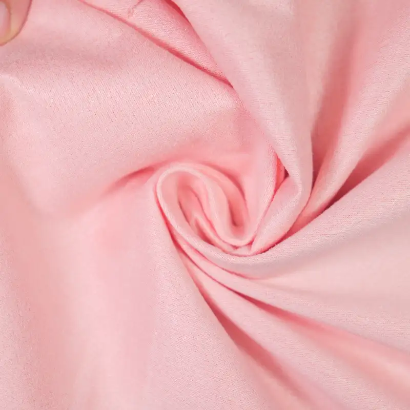 China Fabric for Jackets,Trench Coat,Overcoat Suede Woven Blended Fabric Polyester Elastane pink color buy from China wholesaler bulk order at wholesale price free worldwide shipping Alibaba