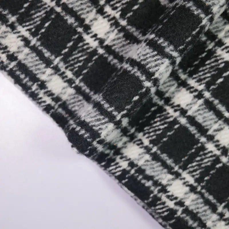 China Fabric for Jackets,Trench Coat,Overcoat,Suit,Uniform Yarn Dyed Check Synthetic Woven Fabric Polyester black color buy from China wholesaler bulk order at wholesale price free worldwide shipping Alibaba