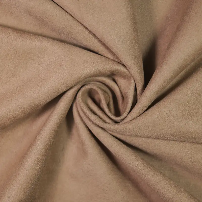China Fabric for Jackets,Trench Coat,Overcoat Suede Woven Blended Fabric Polyester Elastane COFFEE color buy from China wholesaler bulk order at wholesale price free worldwide shipping Alibaba