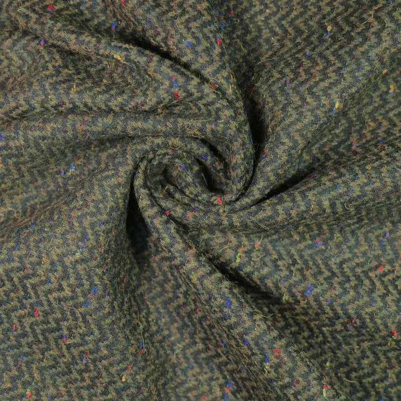 China Fabric for Jackets,Trench Coat,Overcoat Woolen Herringbone Woolen Wool Chemical Fiber black green color buy from China wholesaler bulk order at wholesale price free worldwide shipping Alibaba