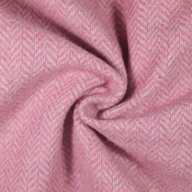 China Fabric for Jackets,Trench Coat,Overcoat Woolen Herringbone Woolen Wool Chemical Fiber pink color buy from China wholesaler bulk order at wholesale price free worldwide shipping Alibaba
