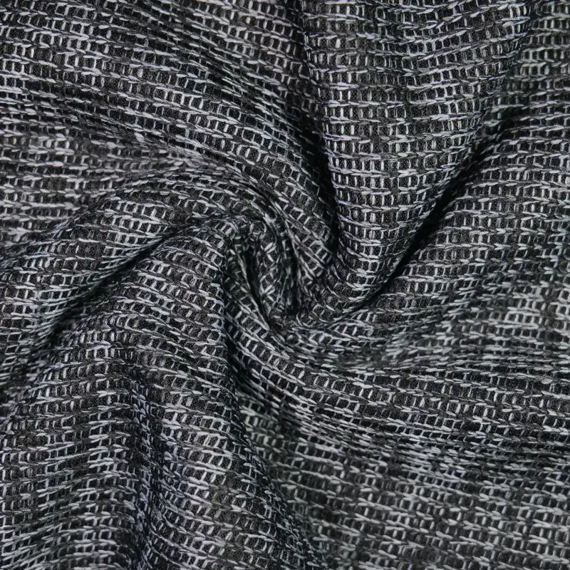 China Fabric for Jackets,Trench Coat,Overcoat,Casual Baseball Jacket Rib Knit Fabric Polyester black color buy from China wholesaler bulk order at wholesale price free worldwide shipping Alibaba