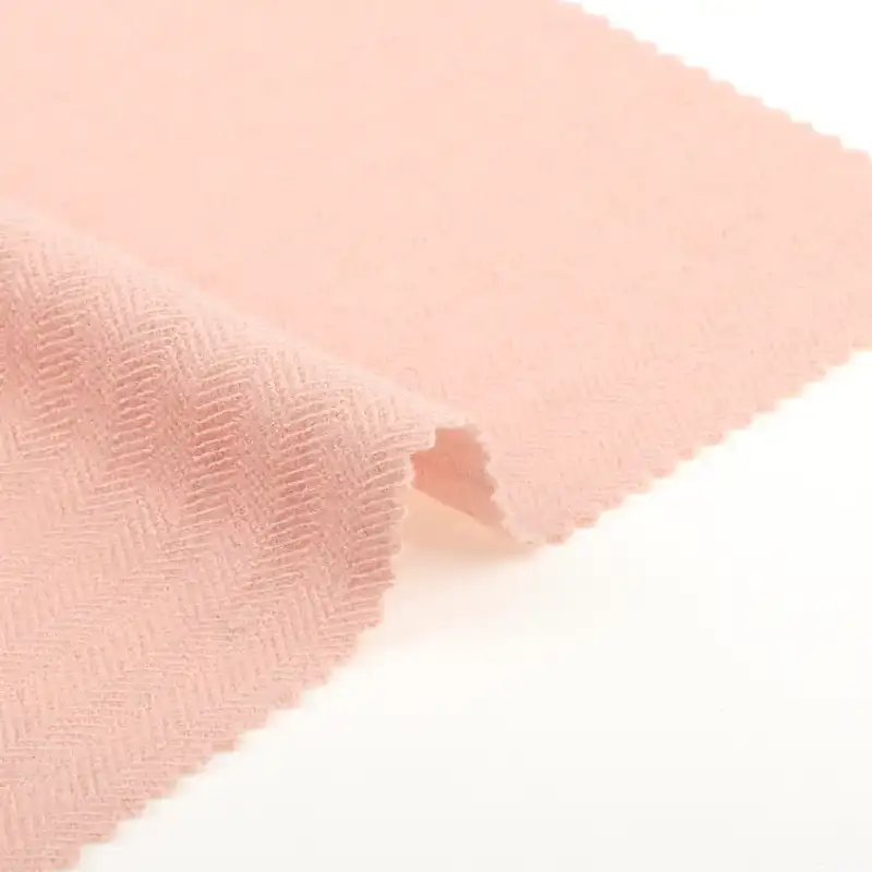 China Fabric for Pants,Skirt,Suit Woolen Herringbone Woolen Polyester Wool Viscose pink color buy from China wholesaler bulk order at wholesale price free worldwide shipping Alibaba