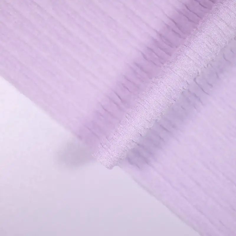 China Fabric for Shirt,Pants,Crop Top Crepe Knit Fabric Polyester Spandex light purple color buy from China wholesaler bulk order at wholesale price free worldwide shipping Alibaba