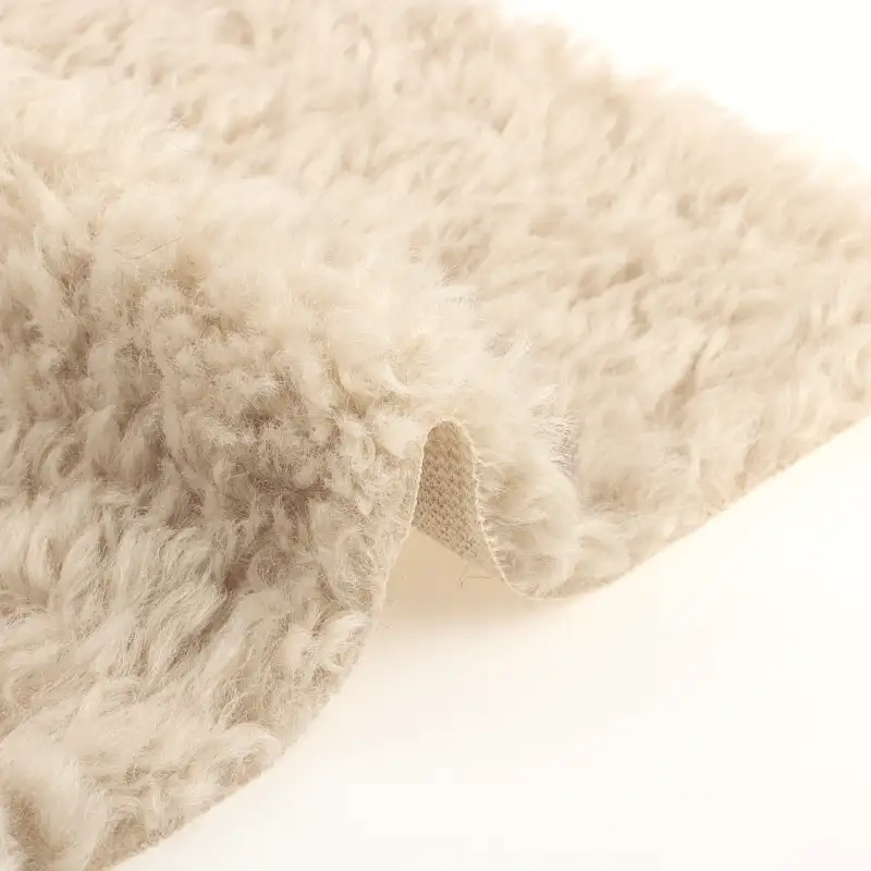 China Fabric for Padded Jacket,Overcoat Teddy Knit Fabric Polyester Brown color buy from China wholesaler bulk order at wholesale price free worldwide shipping Alibaba