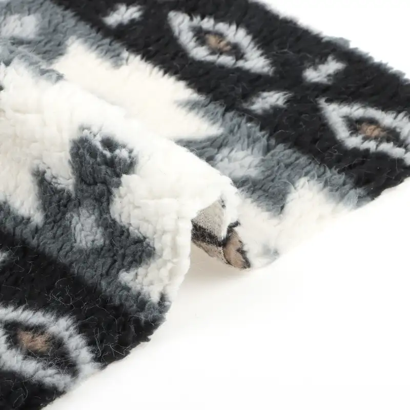 China Fabric for Loungewear Sherpa Knit Fabric Polyester printing color buy from China wholesaler bulk order at wholesale price free worldwide shipping Alibaba