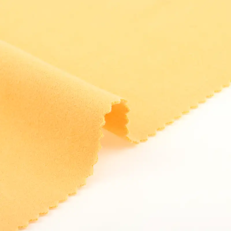 China Fabric for Lingerie,Long Sleeve Base Layer Top Interlock Knit Fabric Polyester Rayon Spandex yellow color buy from China wholesaler bulk order at wholesale price free worldwide shipping Alibaba