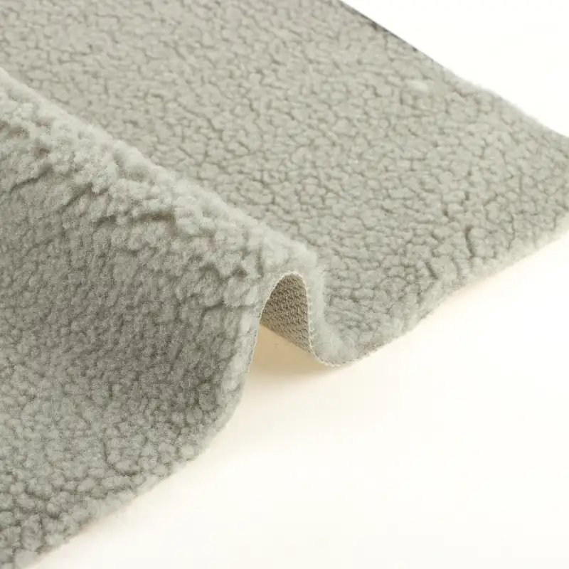 China Fabric for Jackets,Overcoat Sherpa Knit Fabric Polyester green color buy from China wholesaler bulk order at wholesale price free worldwide shipping Alibaba