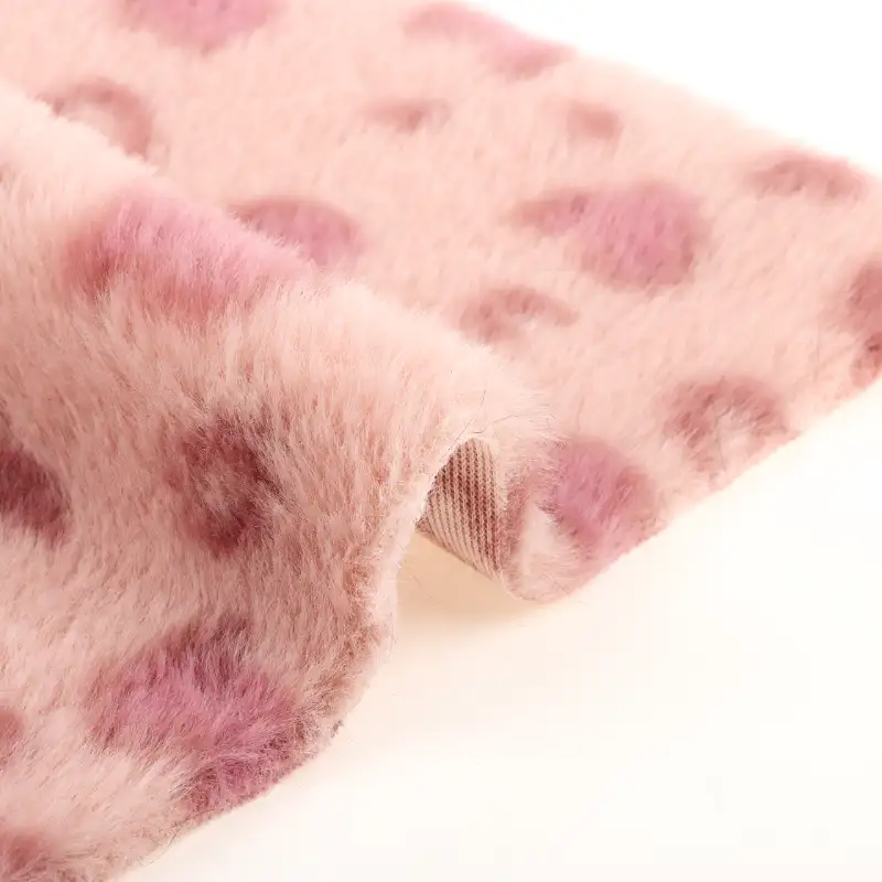 China Fabric for Overcoat Fake Fur Knit Fabric Polyester printing color buy from China wholesaler bulk order at wholesale price free worldwide shipping Alibaba