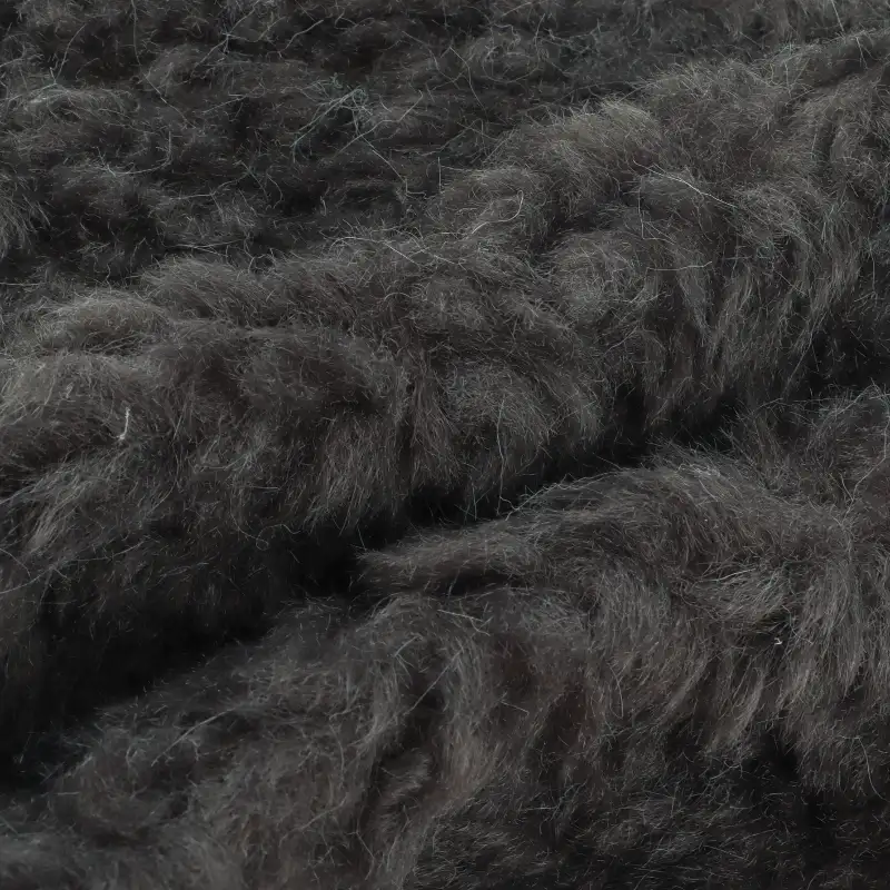 China Fabric for Jackets,Overcoat Sherpa Knit Fabric Polyester Charcoal color buy from China wholesaler bulk order at wholesale price free worldwide shipping Alibaba