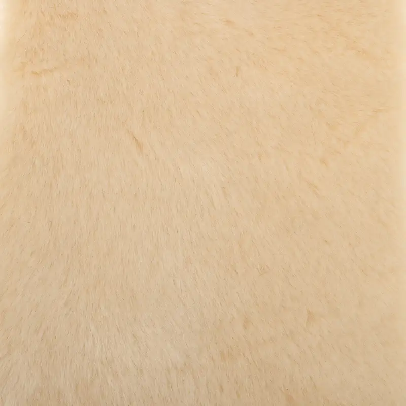 China Fabric for Jackets,Overcoat Fake Fur Knit Fabric Polyester Beige color buy from China wholesaler bulk order at wholesale price free worldwide shipping Alibaba