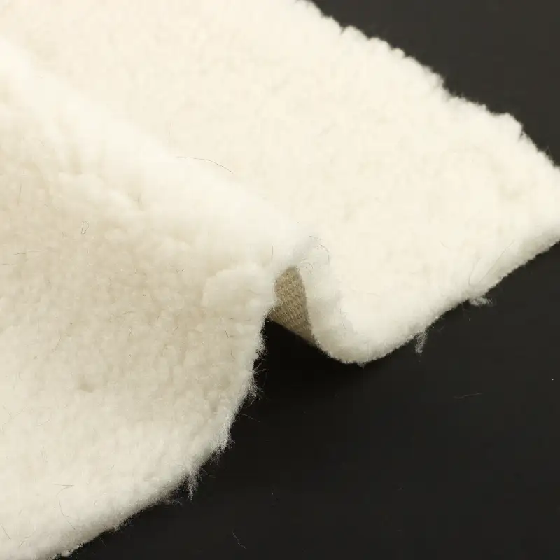 China Fabric for Jackets,Overcoat Sherpa Knit Fabric Polyester white color buy from China wholesaler bulk order at wholesale price free worldwide shipping Alibaba