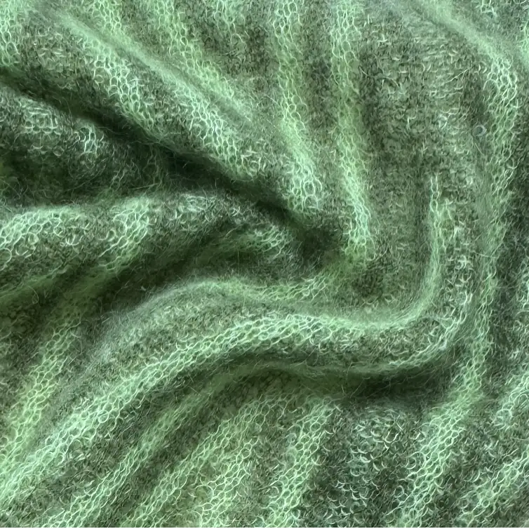 China Yarn for Ladies Vest (Sweater),Full-Zipper Cardigan (Sweater),T-shirt (Sweater) Mossy Yarn Fancy Yarn Wool Nylon Mohair green color buy from China wholesaler bulk order at wholesale price free worldwide shipping Alibaba