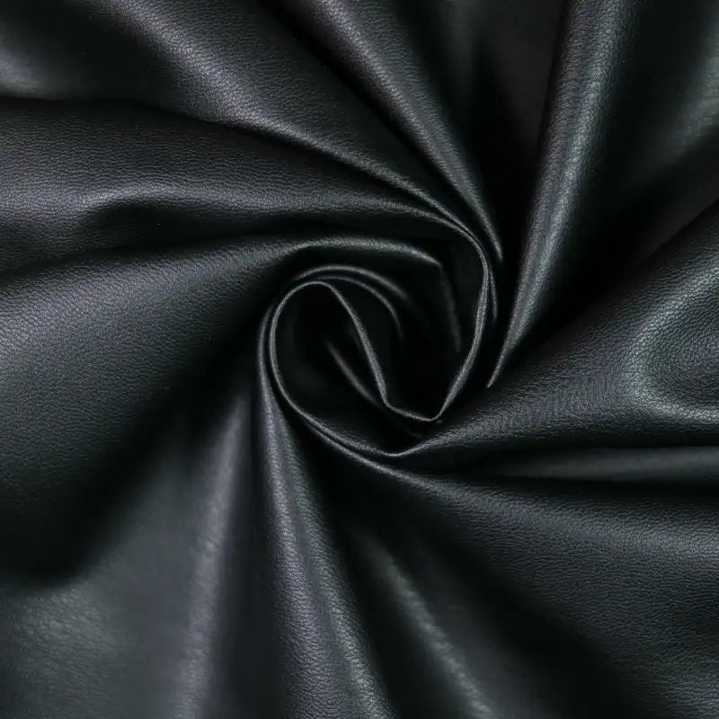 China Fabric for Jackets,Skirt,Overcoat Fake Fur Synthetic Woven Fabric Polyurethane----PU BLACK color buy from China wholesaler bulk order at wholesale price free worldwide shipping Alibaba