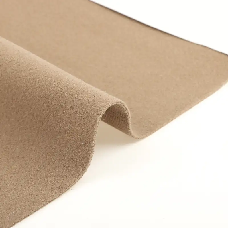 China Fabric for Pants,Jackets,Skirt,Overcoat Knit Woolen Fabric Woolen Polyester Camel color buy from China wholesaler bulk order at wholesale price free worldwide shipping Alibaba