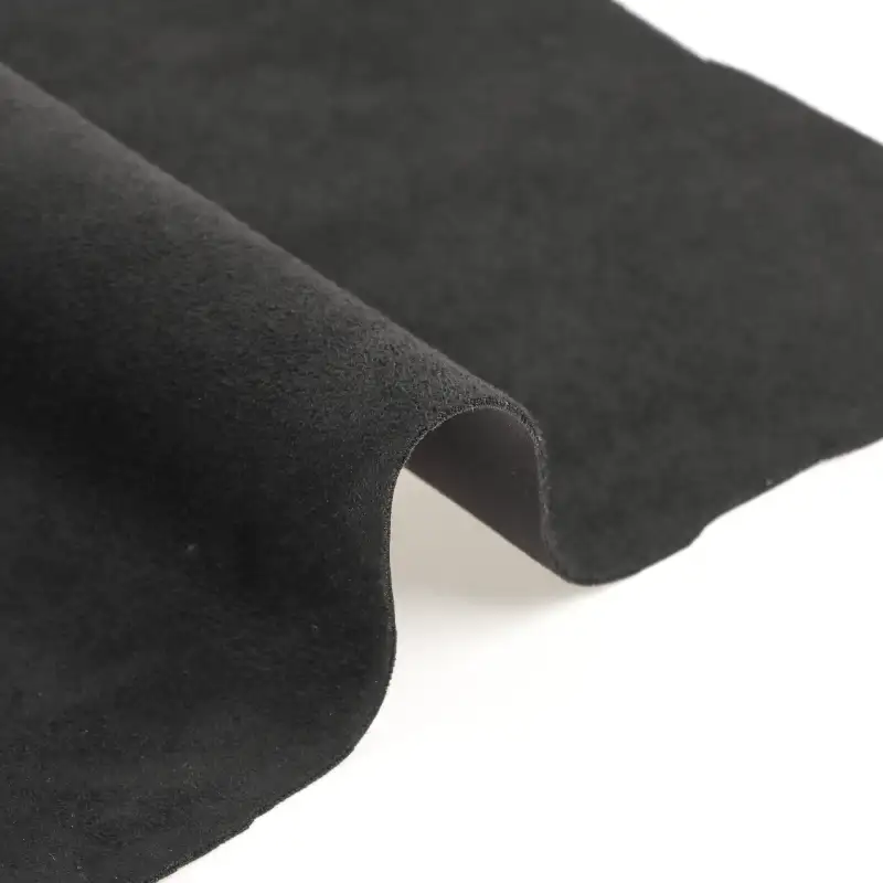 China Fabric for Pants,Jackets,Trench Coat Suede Knit Fabric Polyester Spandex black color buy from China wholesaler bulk order at wholesale price free worldwide shipping Alibaba