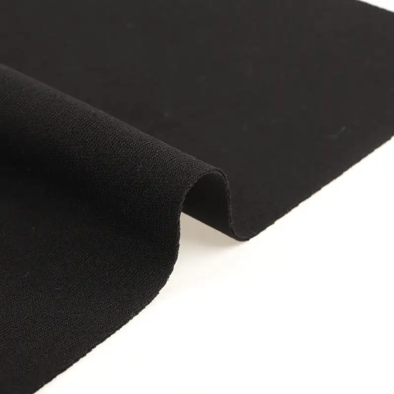 China Fabric for Pants,Sweatshirt,Tracksuits Ponte Roma Knit Fabric Polyester Spandex black color buy from China wholesaler bulk order at wholesale price free worldwide shipping Alibaba