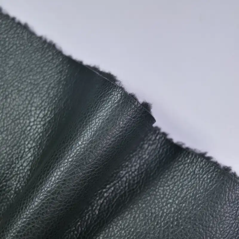 China Fabric for Jackets,Overcoat,Waist coat,Open Waistcoat PU bonded sherpa Synthetic Woven Fabric Polyurethane----PU black color buy from China wholesaler bulk order at wholesale price free worldwide shipping Alibaba