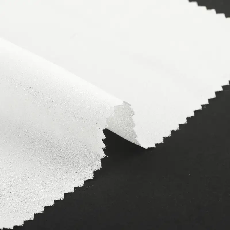 China Fabric for Shirt,Blouse,Crop Top,Lingerie Chiffon Synthetic Woven Fabric Polyester 白色 color buy from China wholesaler bulk order at wholesale price free worldwide shipping Alibaba
