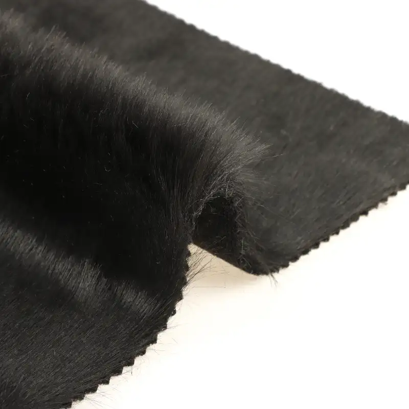 China Fabric for Trench Coat,Overcoat Fake Fur Knit Fabric Polyester Pink color buy from China wholesaler bulk order at wholesale price free worldwide shipping Alibaba