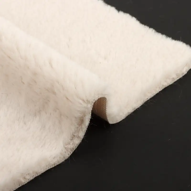 China Fabric for Trench Coat,Overcoat Fake Fur Knit Fabric Polyester Pink color buy from China wholesaler bulk order at wholesale price free worldwide shipping Alibaba