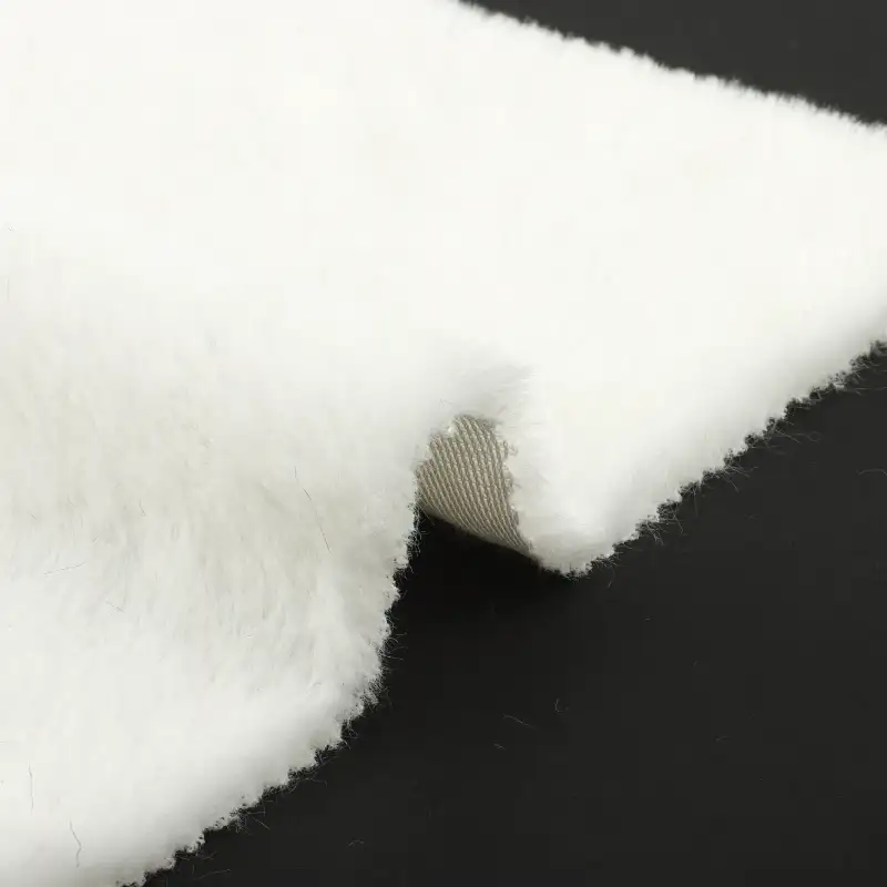 China Fabric for Trench Coat,Overcoat Fake Fur Knit Fabric Polyester Pink color buy from China wholesaler bulk order at wholesale price free worldwide shipping Alibaba