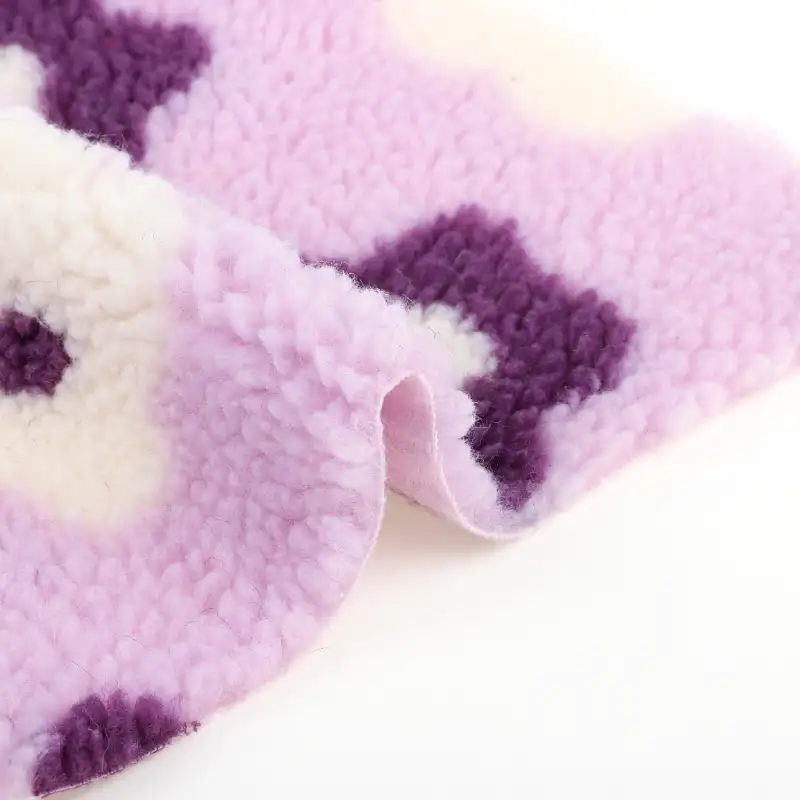 China Fabric for Trench Coat,Overcoat Sherpa Knit Fabric Polyester Pink color buy from China wholesaler bulk order at wholesale price free worldwide shipping Alibaba