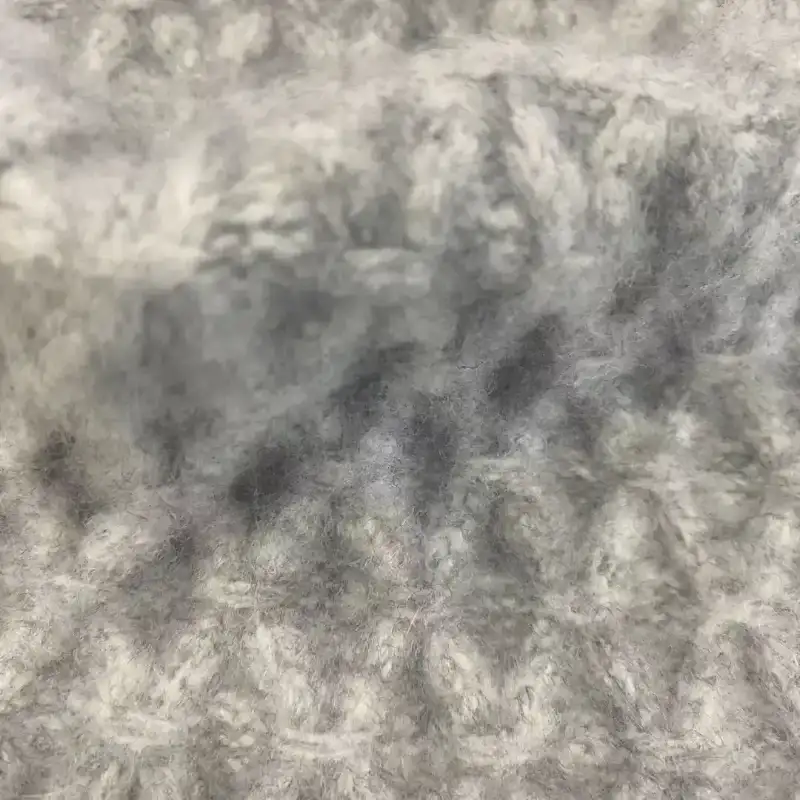 China Yarn for Open Cardigan (Sweater) Mossy Yarn Fancy Yarn Recycled Polyester Wool Elastane GREY color buy from China wholesaler bulk order at wholesale price free worldwide shipping Alibaba