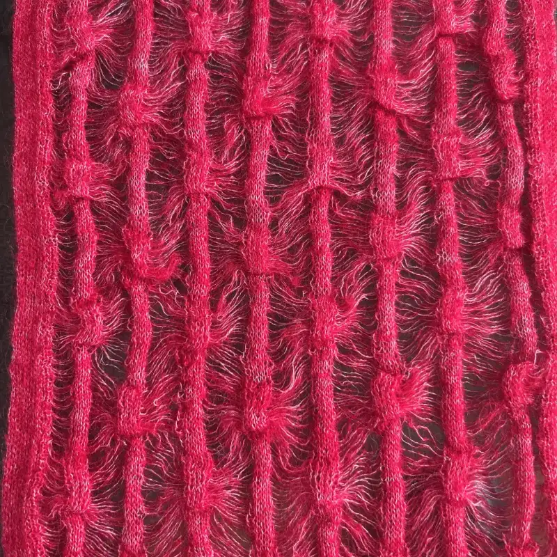 China Yarn for Ladies Vest (Sweater),Open Cardigan (Sweater),Full-Zipper Cardigan (Sweater),Half-Zipper Cardigan (Sweater),Crop Top Pullover (Sweater) Mossy Yarn Fancy Yarn Mohair Merino Wool Polyamide Red color buy from China wholesaler bulk order at wholesale price free worldwide shipping Alibaba