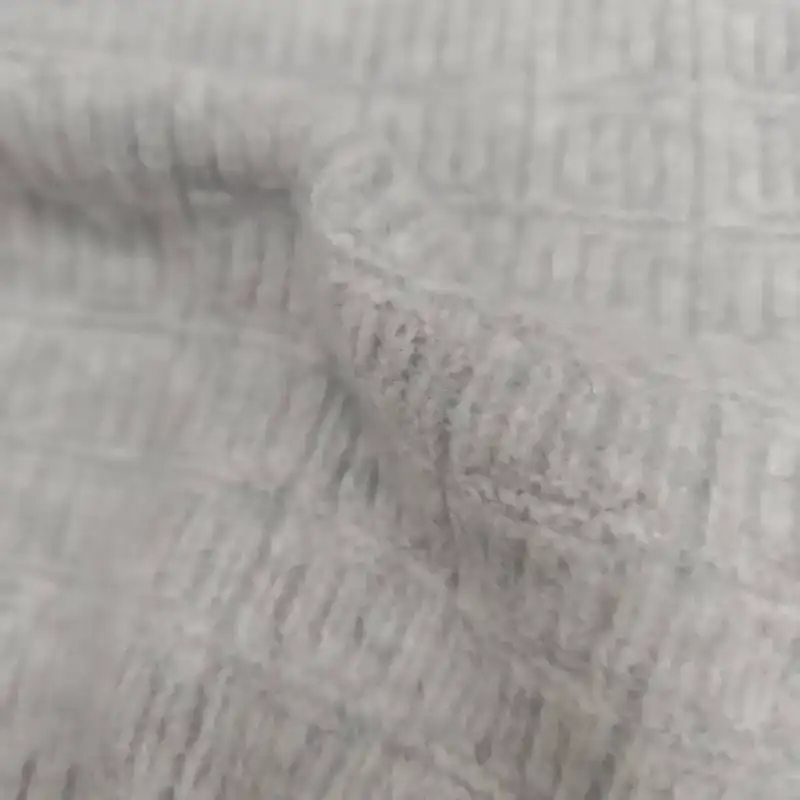 China Yarn for Crop Top,Open Cardigan (Sweater),Full-Zipper Cardigan (Sweater),Round Neck Pullover (Sweater) Mossy Yarn Fancy Yarn Recycled Polyester Polyester Spandex light gray，white，blue color buy from China wholesaler bulk order at wholesale price free worldwide shipping Alibaba