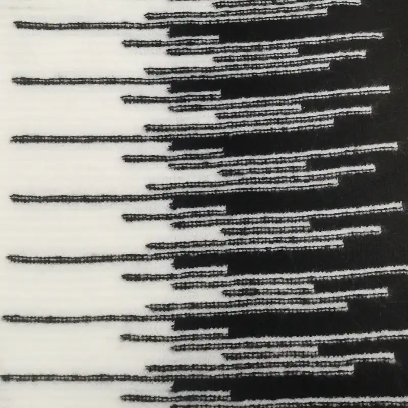 China Yarn for Ladies Vest (Sweater),Half-Zipper Cardigan (Sweater),Round Neck Pullover (Sweater),Men's Pants (Sweater),Women's Pants (Sweater) Mossy Yarn Fancy Yarn Recycled Polyester Acrylic Polyester Elastane white+black color buy from China wholesaler bulk order at wholesale price free worldwide shipping Alibaba