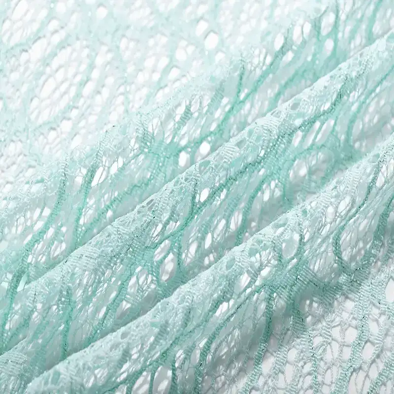 China Fabric for Shirt,Suit Lace Knit Fabric Nylon Lurex HoneyDew color buy from China wholesaler bulk order at wholesale price free worldwide shipping Alibaba