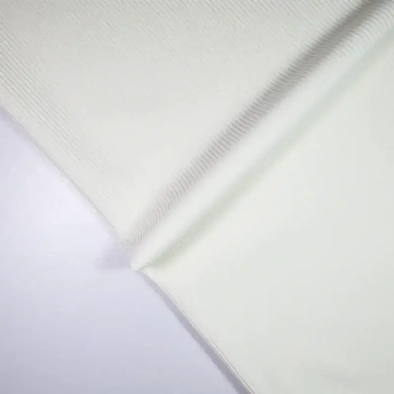 China Fabric for Pants,Puffball Strappy Dress,Tank Wrap Midi Dress Jacquard Knit Fabric Polyester Spandex White color buy from China wholesaler bulk order at wholesale price free worldwide shipping Alibaba