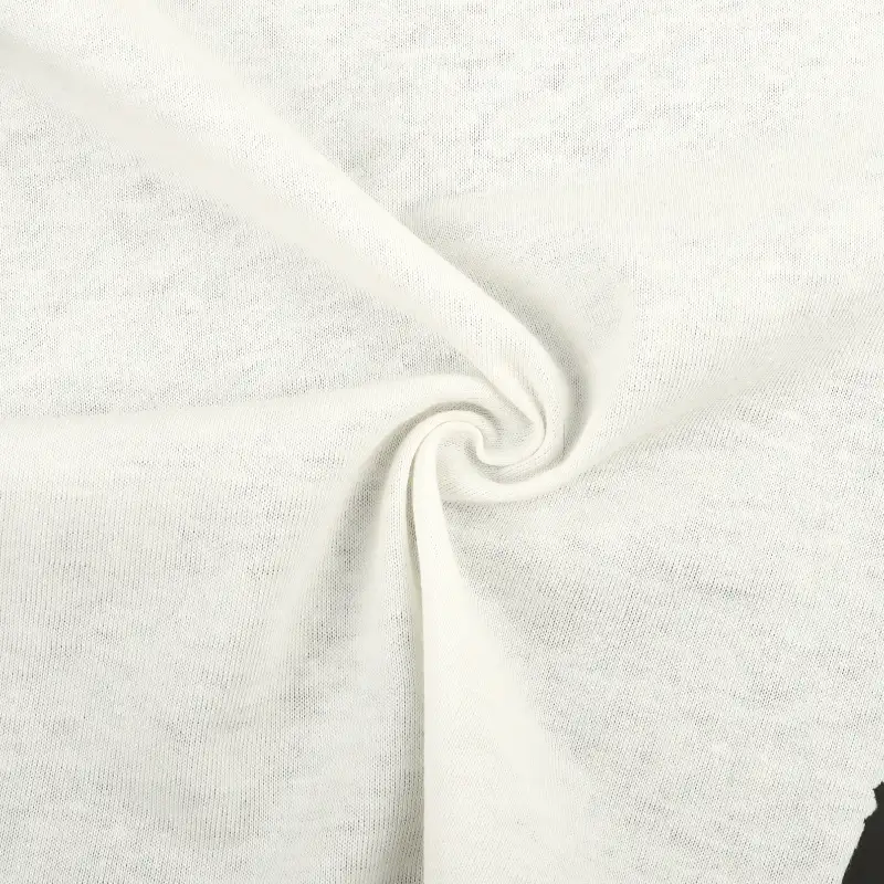 China Fabric for T-shirt (Sweater),Tracksuits Single Jersey Knit Fabric Cotton WHITE color buy from China wholesaler bulk order at wholesale price free worldwide shipping Alibaba