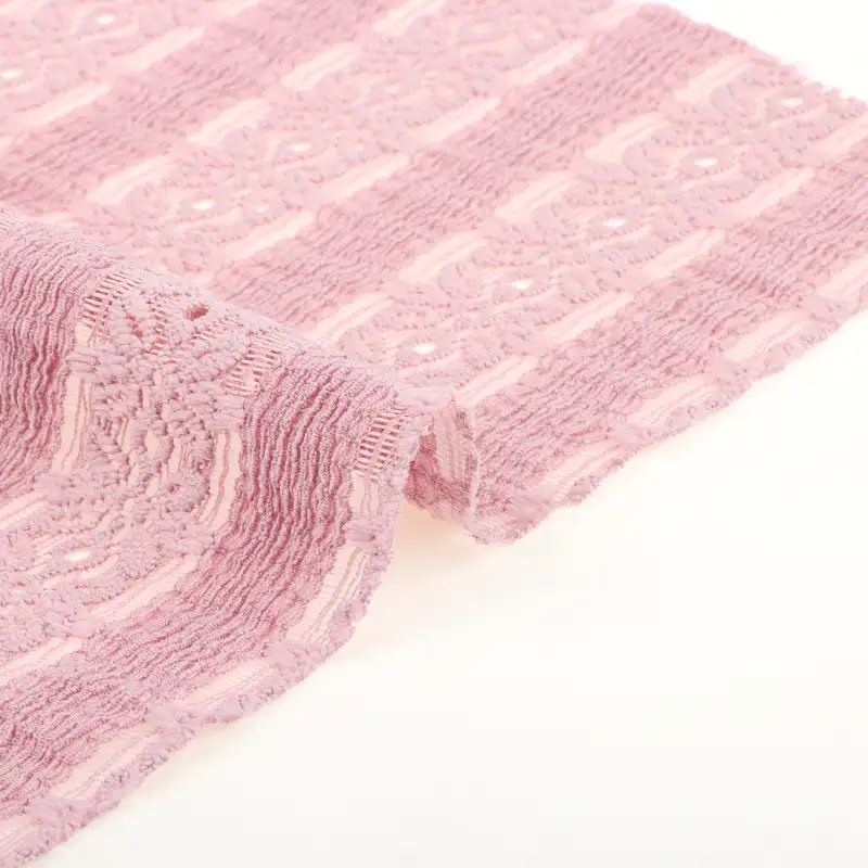 China Fabric for Skirt,Shirt Long Sleeve Zipper (Sweater),Skirt (Sweater) Jacquard Knit Fabric Polyester Spandex Purple color buy from China wholesaler bulk order at wholesale price free worldwide shipping Alibaba