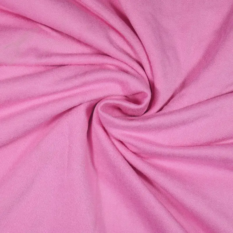 China Fabric for T-Shirt,Skirt,Shorts Single Jersey Knit Fabric Rayon Spandex pink color buy from China wholesaler bulk order at wholesale price free worldwide shipping Alibaba