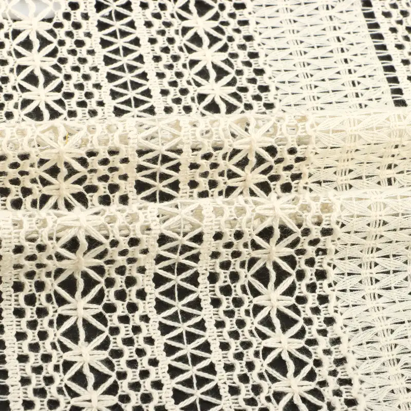 China Fabric for T-Shirt,Open Cardigan (Sweater),Dresses (Cardigan Open) (Sweater),Dresses (Pullover) (Sweater),Skirt (Sweater) Mesh Knit Fabric Polyester Spandex cream color buy from China wholesaler bulk order at wholesale price free worldwide shipping Alibaba