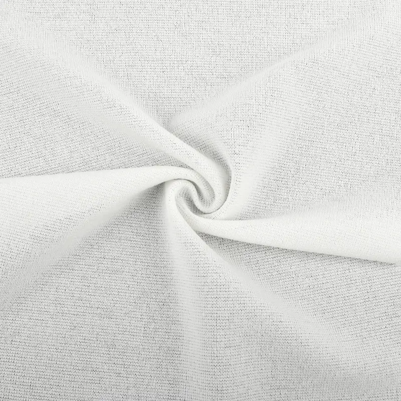 China Fabric for T-Shirt,Polo Shirt,Skirt,Tracksuits Single Jersey Knit Fabric Polyester white color buy from China wholesaler bulk order at wholesale price free worldwide shipping Alibaba