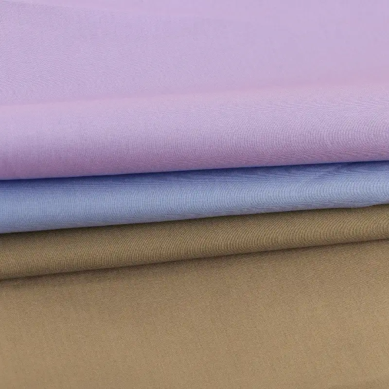 China Fabric for Skirt Cotton Plain Natural Woven Fabric Cotton Brown Blue Purple color buy from China wholesaler bulk order at wholesale price free worldwide shipping Alibaba