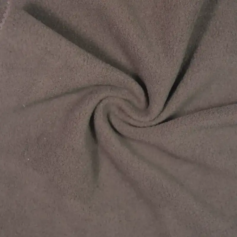 China Fabric for Hoodie,Trench Coat,Hoodie  (Sweater),Interlining Polar Fleece Knit Fabric Polyester brown color buy from China wholesaler bulk order at wholesale price free worldwide shipping Alibaba