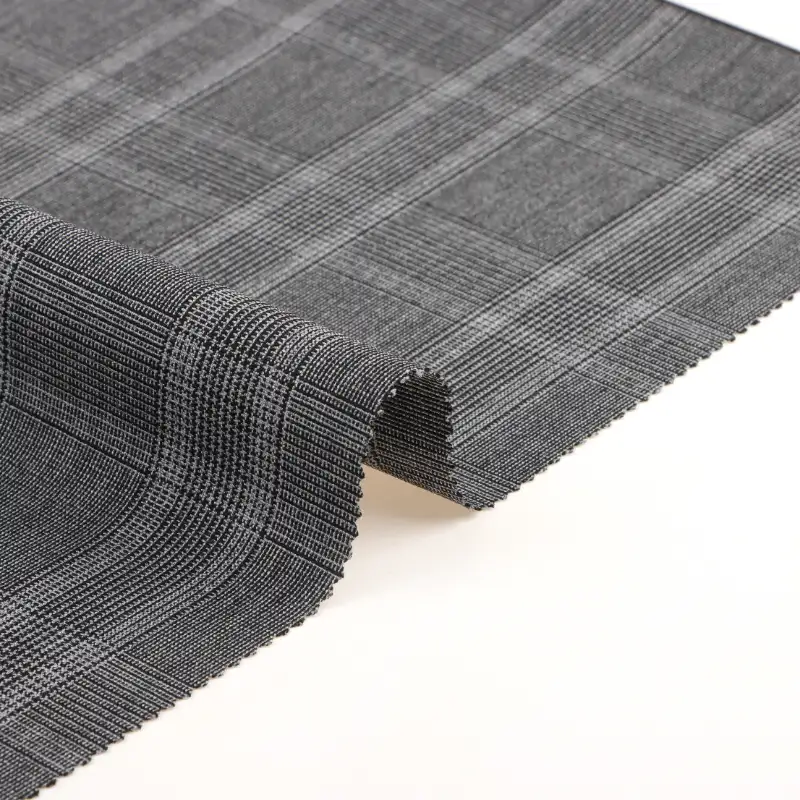 China Fabric for Pants,Suit Trouser,Jackets,Blazer,Overcoat,Suit,Uniform,Dresses (Cardigan Open) (Sweater),Skirt (Sweater) Yarn Dyed Check Woven Blended Fabric Polyester Rayon Spandex check color buy from China wholesaler bulk order at wholesale price free worldwide shipping Alibaba