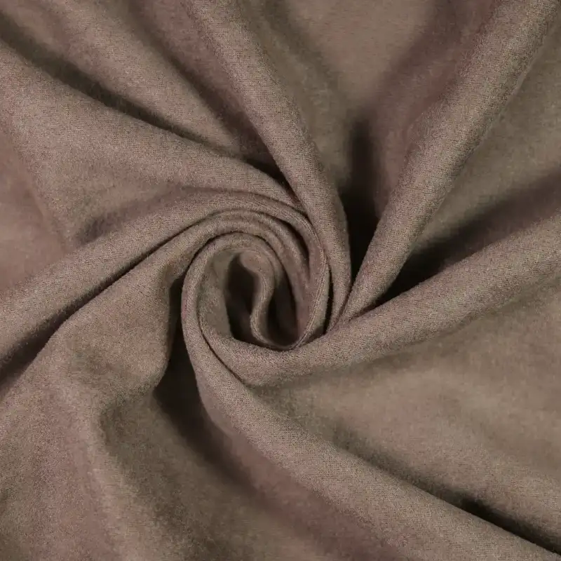 China Fabric for Jackets,Blazer,Trench Coat,Overcoat,Waist coat,Open Waistcoat Suede Knit Fabric Polyester Elastane brown color buy from China wholesaler bulk order at wholesale price free worldwide shipping Alibaba