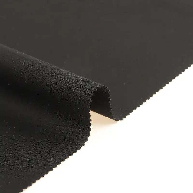 China Fabric for Pants,T-Shirt,Polo Shirt,Shorts,Dresses (Cardigan Button) (Sweater),Dresses (Pullover) (Sweater),Skirt (Sweater) Interlock Knit Fabric Nylon Rayon Spandex Black color buy from China wholesaler bulk order at wholesale price free worldwide shipping Alibaba