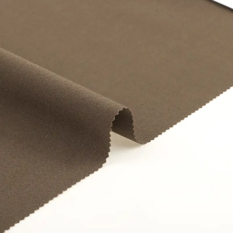 China Fabric for Pants,Suit Trouser,Skirt,Shorts,Trench Coat,Suit,Over Shirt Four-way Stretch (Bi-Stretch) Woven Blended Fabric Polyester Rayon Spandex Brown color buy from China wholesaler bulk order at wholesale price free worldwide shipping Alibaba
