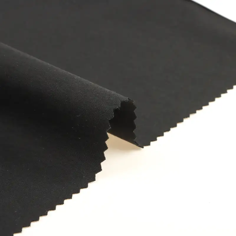 China Fabric for T-shirt (Sweater),Sweatshirt,Tracksuits Ponte Roma Knit Fabric Nylon Cotton Rayon Spandex BLACK color buy from China wholesaler bulk order at wholesale price free worldwide shipping Alibaba